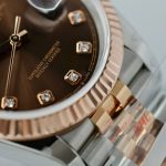 Rolex DateJust Chocolate Dial Imitation Watches 18K Gold Wrapped Custom GM Factory 36mm - Image 6
