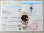 Rolex DateJust Chocolate Dial Imitation Watches 18K Gold Wrapped Custom GM Factory 36mm