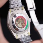 Rolex DateJust Black Dial Replica Watches Moissanite Diamonds Custom 41mm - Image 13