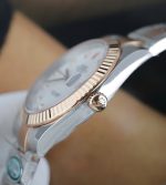Rolex DateJust MOP Dial Replica Watches Demi Rose Gold Oyster Strap Clean Factory 41mm - Image 7