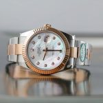 Rolex DateJust MOP Dial Replica Watches Demi Rose Gold Oyster Strap Clean Factory 41mm - Image 4