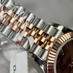 Rolex DateJust Replica Watch Gold Wrapped Chocolate Dial GM 31mm - Image 5