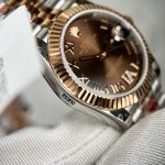 Rolex DateJust Replica Watch Gold Wrapped Chocolate Dial GM 31mm - Image 4