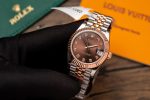 Rolex Best Replica Watch DateJust Gold Wrapped Chocolate Dial 31mm - Image 4