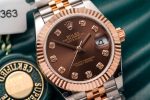 Rolex Best Replica Watch DateJust Gold Wrapped Chocolate Dial 31mm - Image 3