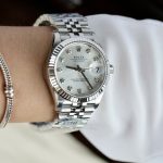 Rolex DateJust Women Replica Watches Sliver Dial Swiss Automatic Movement THB Factory 31mm - Image 4