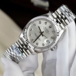 Rolex DateJust Women Replica Watches Sliver Dial Swiss Automatic Movement THB Factory 31mm - Image 3