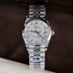 Rolex DateJust Women Replica Watches Sliver Dial Swiss Automatic Movement THB Factory 31mm