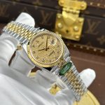 Rolex DateJust Luxury Imitation Watches Yellow Dial Jubilee Strap AR Factory 36mm - Image 2