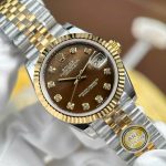 Rolex DateJust Replica Watches Mother Of Pearl Brown Dial AR Factory 31mm - Image 2