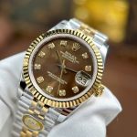 Rolex DateJust Replica Watches Mother Of Pearl Brown Dial AR Factory 31mm - Image 3