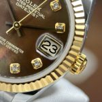 Rolex DateJust Replica Watches Mother Of Pearl Brown Dial AR Factory 31mm - Image 5