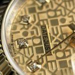 Rolex DateJust Luxury Fake Watches Yellow Dial Oyster Strap AR Factory 36mm - Image 9