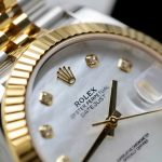 Rolex DateJust Luxury Imitation Watch Mother Of Pearl Dial Clean Factory 41mm - Image 4