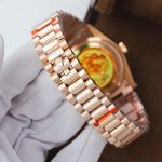 Rolex Day-Date 128235 Rose Gold Luxury Fake Watches Pink Dial Weight 156 Grams GF Factory 36mm - Image 10