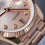 Rolex Day-Date 128235 Rose Gold Luxury Fake Watches Pink Dial Weight 156 Grams GF Factory 36mm - Image 7