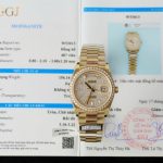 Rolex Day-Date Copies Watches 18K Gold Wrapped + Moissanite Diamonds QF Factory 36mm