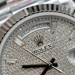 Rolex Day-Date Knock Off Watches Full Moissanite Dial Custom GM Factory 40mm - Image 4