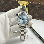 Rolex Day-Date Imitation Watches Ice Blue Dial Calibre 3255 Movement Super Clone RCF 40mm
