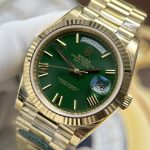 Rolex Day-Date Best Replica Watches Green Dial Calibre 3255 Movement Super Clone RC Factory 40mm - Image 4