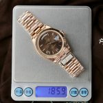 Rolex Day-Date Rose Gold Plated Replica 1:1, weighing 186 grams, QF Factory, 40mm. - Image 2