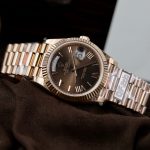 Rolex Day-Date Rose Gold Plated Replica 1:1, weighing 186 grams, QF Factory, 40mm. - Image 4