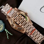 Rolex Day-Date Rose Gold Plated Replica 1:1, weighing 186 grams, QF Factory, 40mm. - Image 10