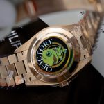 Rolex Day-Date Rose Gold Plated Replica 1:1, weighing 186 grams, QF Factory, 40mm. - Image 8