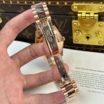 Rolex Luxury Fake Watches Day-Date Green Dial Rose Gold Weight 186 Grams QF Factory 40mm - Image 12