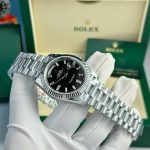 Rolex Imitation Watches Day-Date Black Dial Weight 186 Grams QF Factory 40mm - Image 5