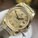 Rolex Day-Date Luxury Fake Watches Yellow Champagne Dial Weight 212 Grams RC Factory 40mm - Image 4