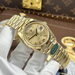 Rolex Day-Date Luxury Fake Watches Yellow Champagne Dial Weight 212 Grams RC Factory 40mm - Image 3