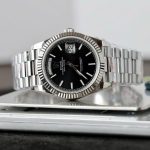 Rolex Day-Date Replica Watches Black Dial Weight 180 Grams GM Factory 40mm - Image 3