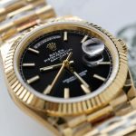 Rolex Day-Date Knock Off Watches Black Dial Weight 181 Grams GM Factory 40mm - Image 6