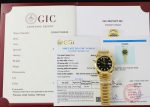 Rolex Day-Date Black Dial With Checkered Pattern Custom 18K Gold Wrapped GM Factory 40mm