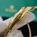 Rolex Day-Date Black Dial With Checkered Pattern Custom 18K Gold Wrapped GM Factory 40mm - Image 6