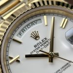 Rolex Day-Date Replica Watches Porcelain White Dial Calibre 3255 Movement Super Clone RC Factory 40mm - Image 6
