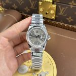 Rolex Luxury Imitation Watches Day-Date Gray Dial Luminous Numbers Weight 186 Grams QF Factory 40mm