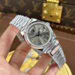 Rolex Luxury Imitation Watches Day-Date Gray Dial Luminous Numbers Weight 186 Grams QF Factory 40mm - Image 2