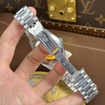 Rolex Luxury Imitation Watches Day-Date Gray Dial Luminous Numbers Weight 186 Grams QF Factory 40mm - Image 13