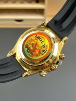 Rolex Daytona 116518 knock Off Watches Champagne Yellow Dial Oysterflex Strap QF Factory 40mm - Image 7