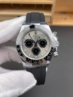 Rolex Daytona 126519LN Luxury Fake Watches Gray Dial Automatic Movement QF Factory 40mm