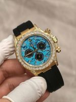 Rolex Daytona 126538TBR Turquoise Diamond Replica Watches Oysterflex Strap FH Factory 40mm - Image 3