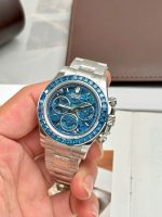 Rolex Daytona Arolla Challenge Blue Luxury Imitation Watches Dial Skeleton 40mm - Image 4