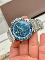 Rolex Daytona Arolla Challenge Blue Luxury Imitation Watches Dial Skeleton 40mm - Image 5