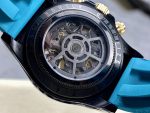 Rolex Daytona By Blaken Luxury Fake Watches Skeleton Dial Rubber Strap Cyan 40mm - Image 8