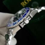 Rolex GMT-Master II Replica Watches Black Dial Bezel Blue Ceramic Jubilee Strap AR Factory 40mm - Image 8