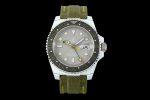 Rolex GMT-Master II DiW Replica Watches Gray Dial Fabic Strap 40mm