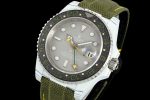 Rolex GMT-Master II DiW Replica Watches Gray Dial Fabic Strap 40mm - Image 3