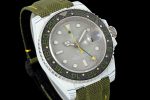Rolex GMT-Master II DiW Replica Watches Gray Dial Fabic Strap 40mm - Image 2
